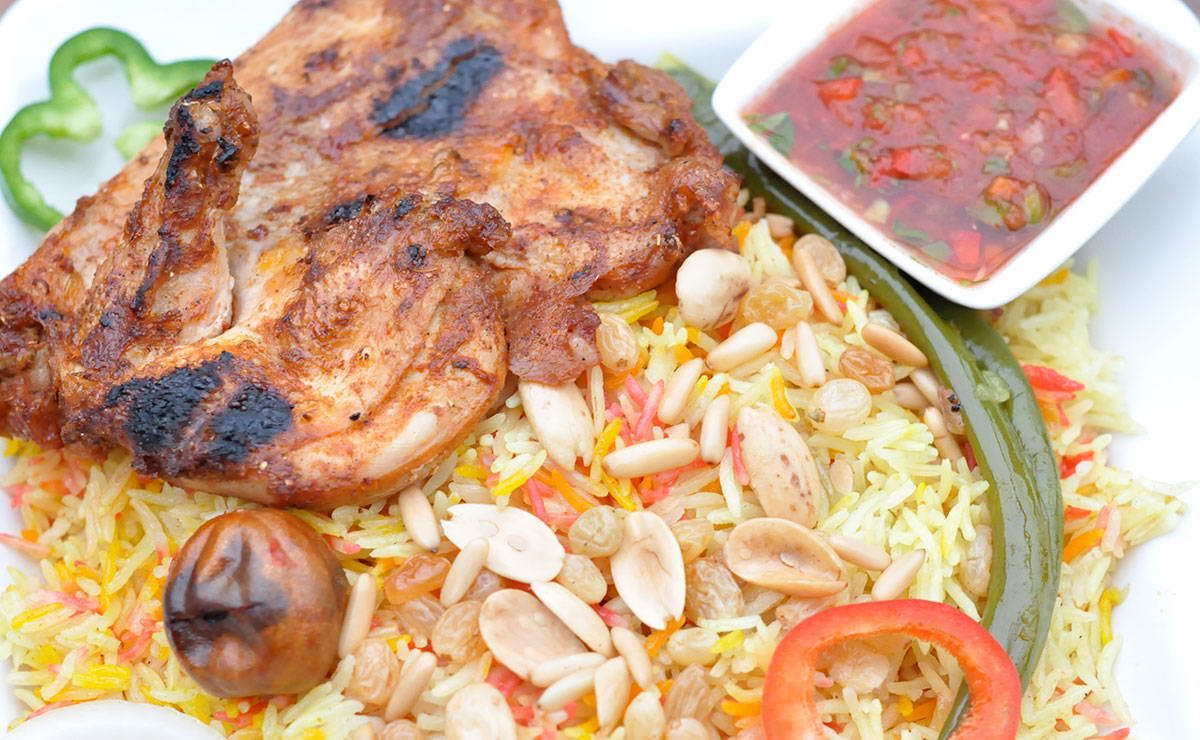 Whole Mandi Chicken With Rice