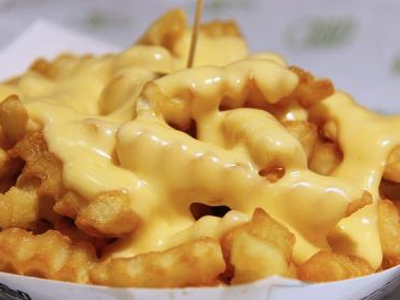 Mix Roumi Cheese French Fries With Ketchup And Mayonnaise Sandwich
