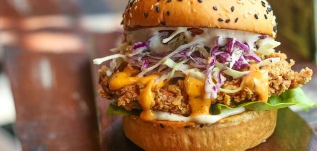 Beef Mushroom Burger Sandwich