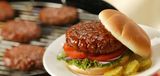 Burger Sandwich With Mushroom Sauce