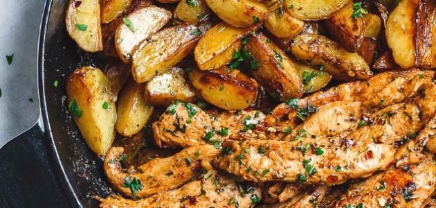 Potatoes With Chicken Breasts Casserole