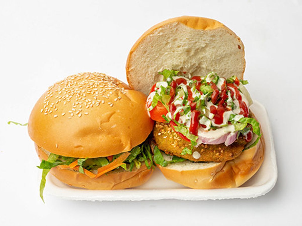 Taamourger With Eggs Sandwich