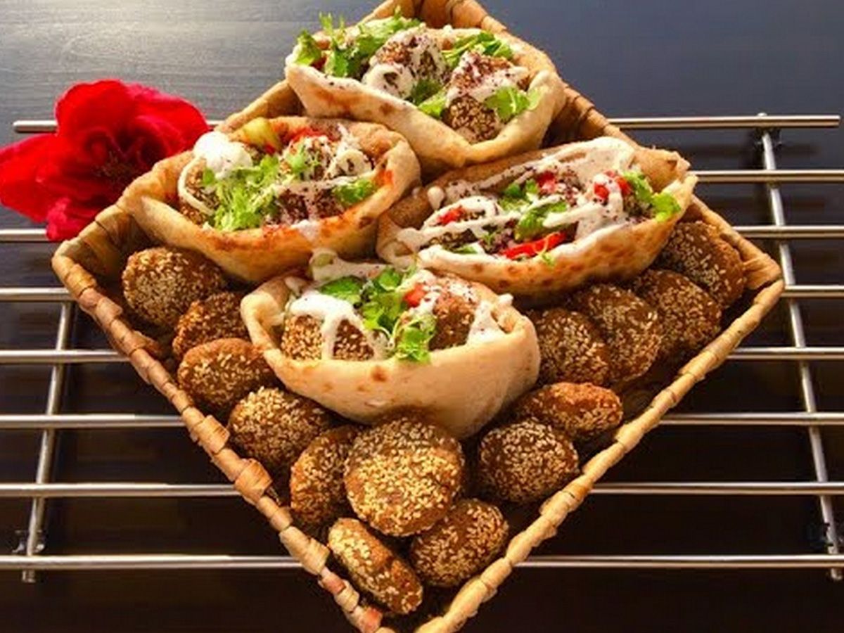 Taamia With Cheese And Tomato Sandwich