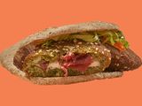 Taamia With Pastrami Sandwich