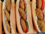 French Taamia With Fried Eggs Sandwich