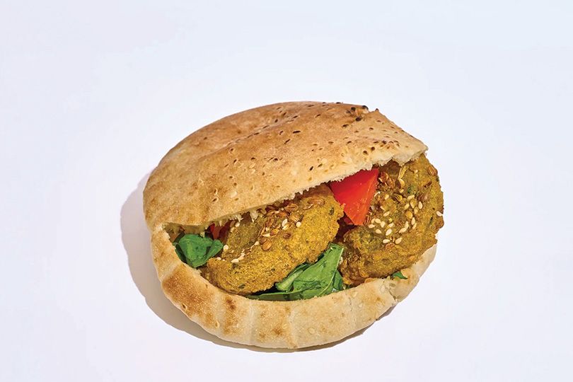 Taameya with Salad and Tahini