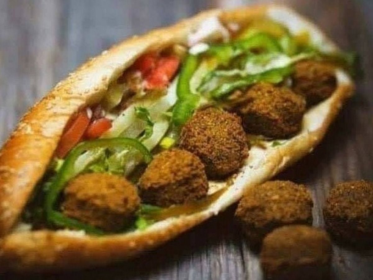 taamia stuffed with pastrami