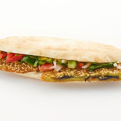 Falafel Sandwich with Eggplant