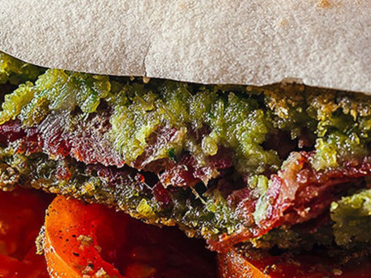 Pastrami taamia sandwich
