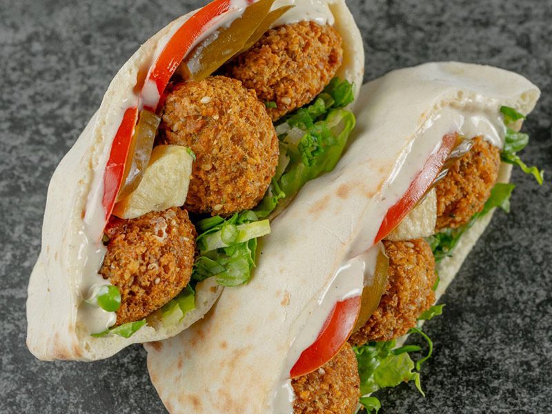 Taamia With Boiled Eggs Sandwich