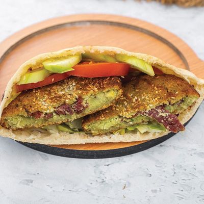Taamia With Pastrami
