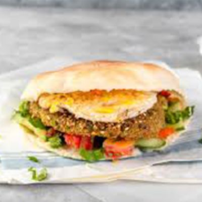 Taamia With Eggs Sandwich