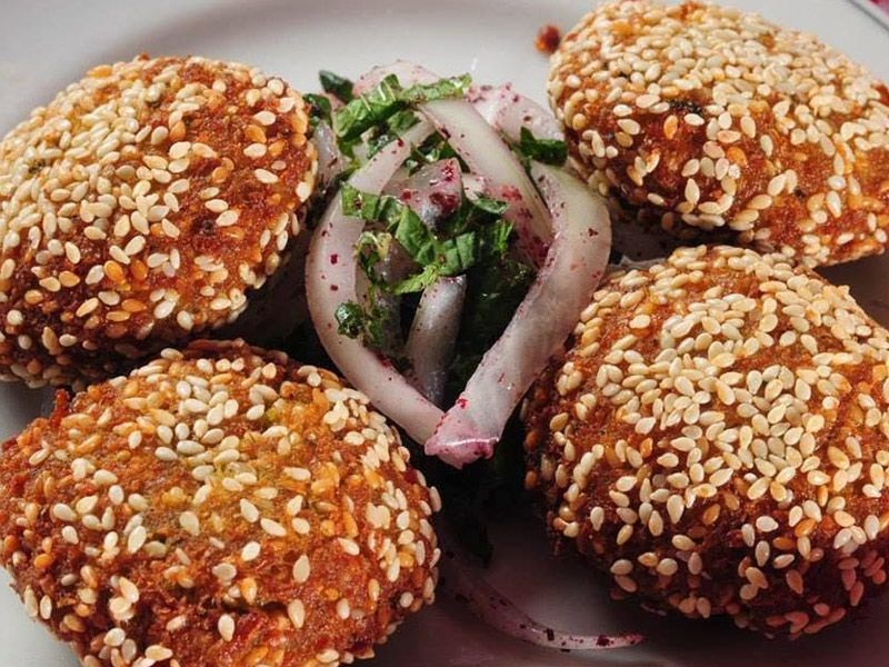 Stuffed Falafel Patty
