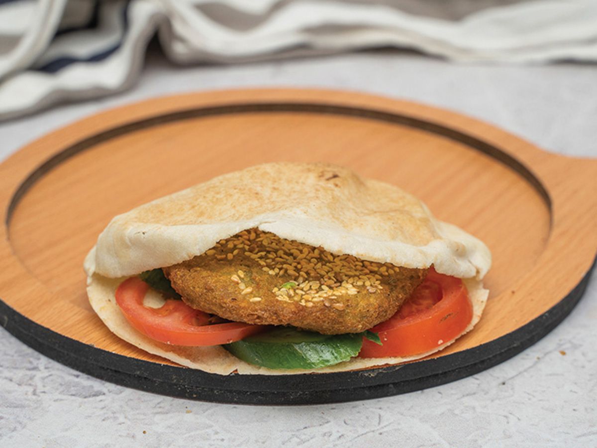 Taamia with Shakshoka sandwich