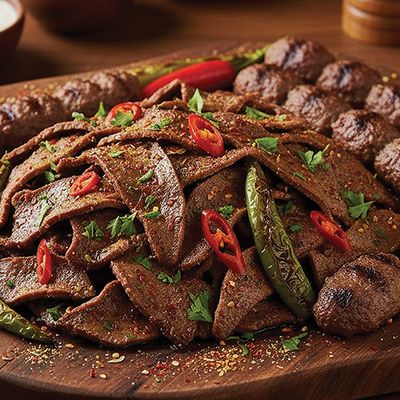 Liver and Kofta Platter
