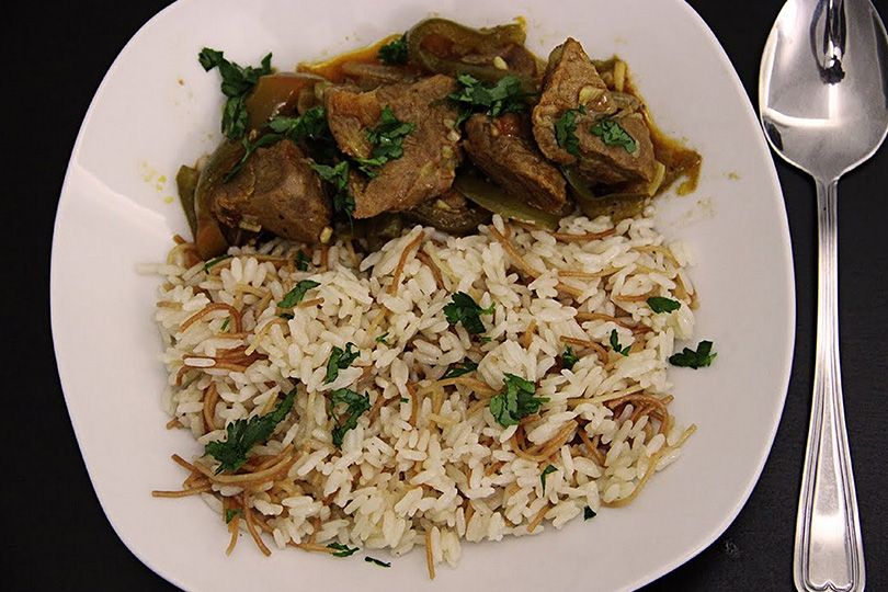 Lahmet Ras Order + Rice + Vegetables