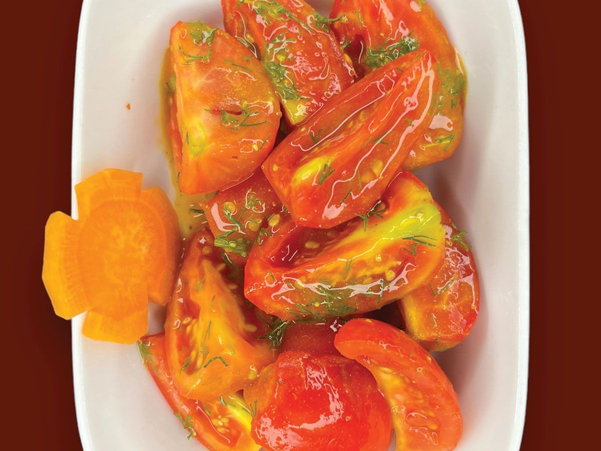 Marinated tomatoes
