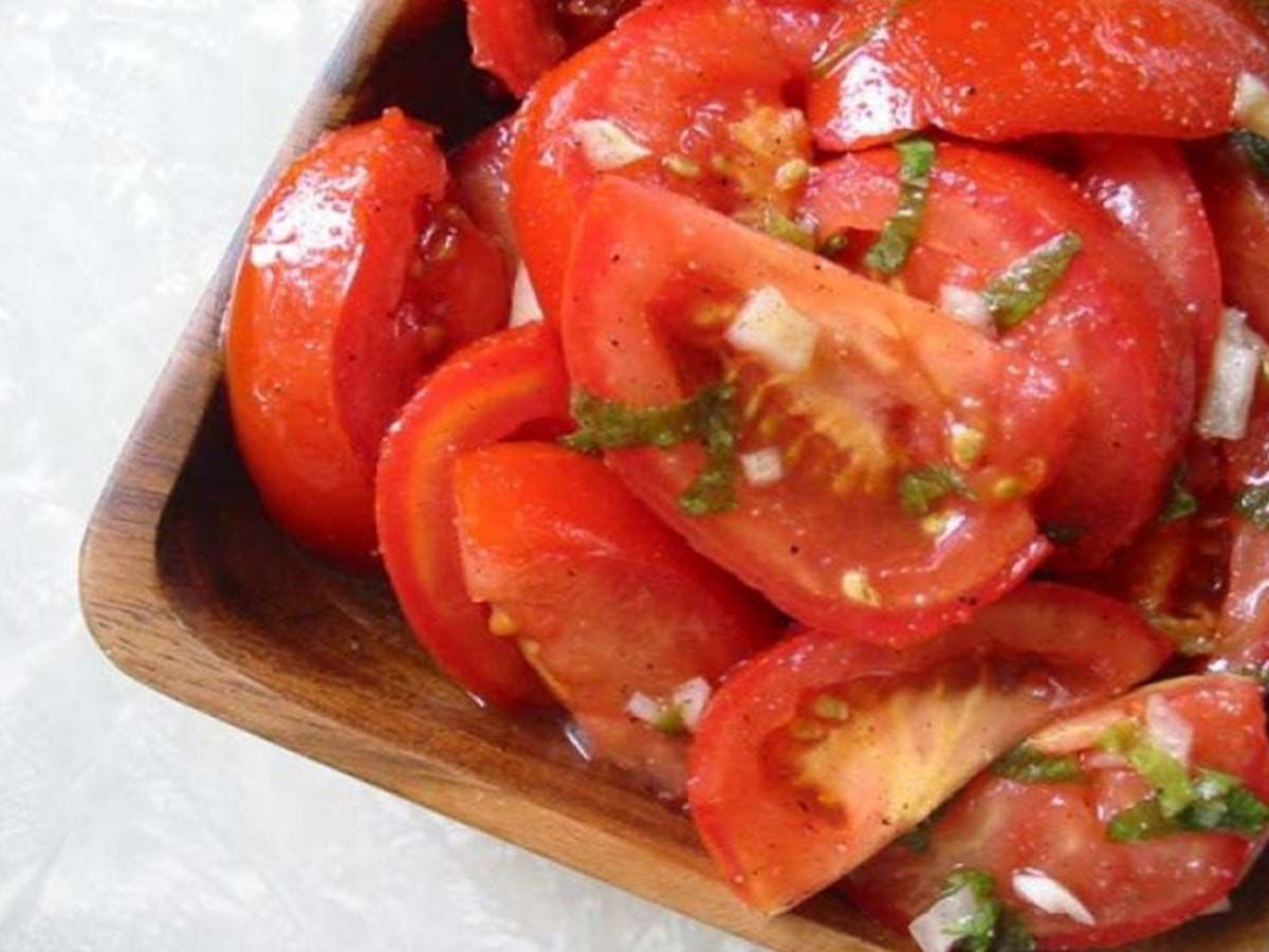 Marinated tomatoes