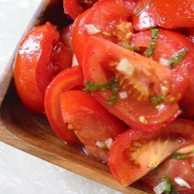 Marinated tomatoes
