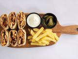 Family shawerma meal