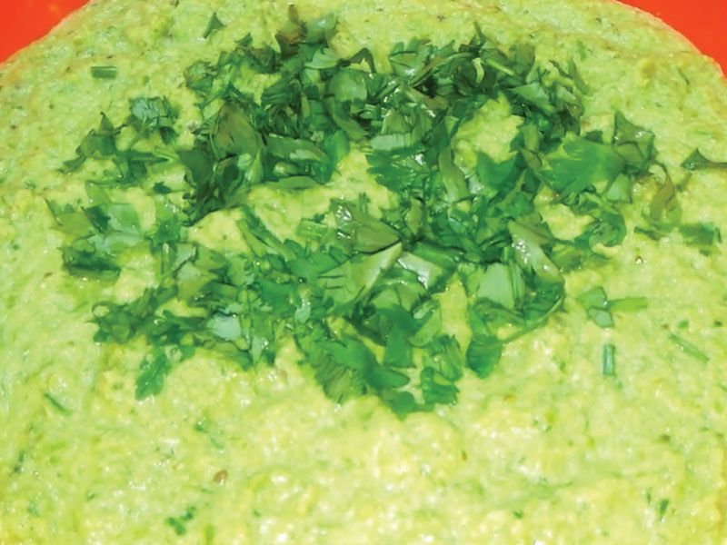 Uncooked falafel