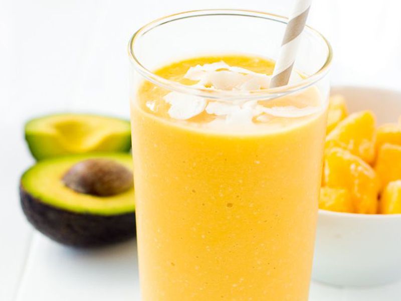 Avocado With Mango Juice