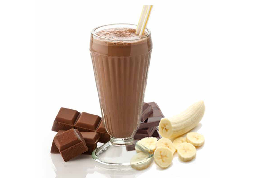 Banana With Chocolate Juice