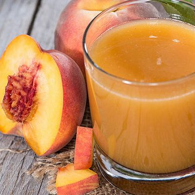 Natural peach juice