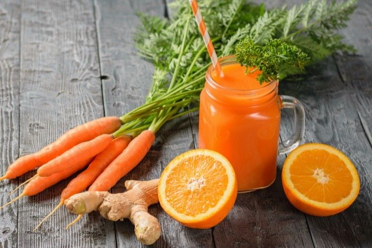 Orange With Carrots Juice