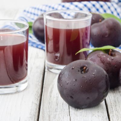 Fresh plum juice