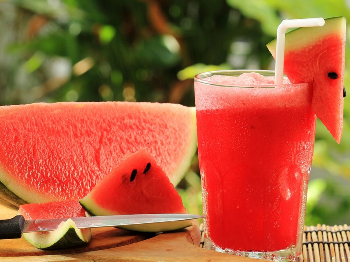 Fresh watermelon juice