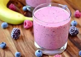 Yogurt With Blueberry Milkshake