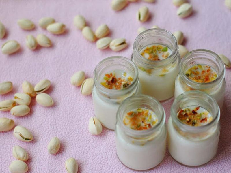 Sobia With Nuts And Ice Cream Juice