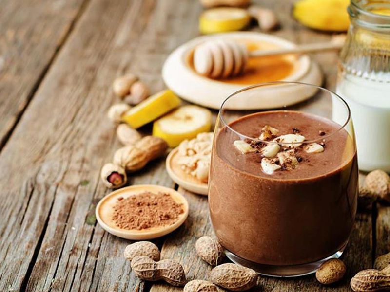 Peanut With Chocolate Juice