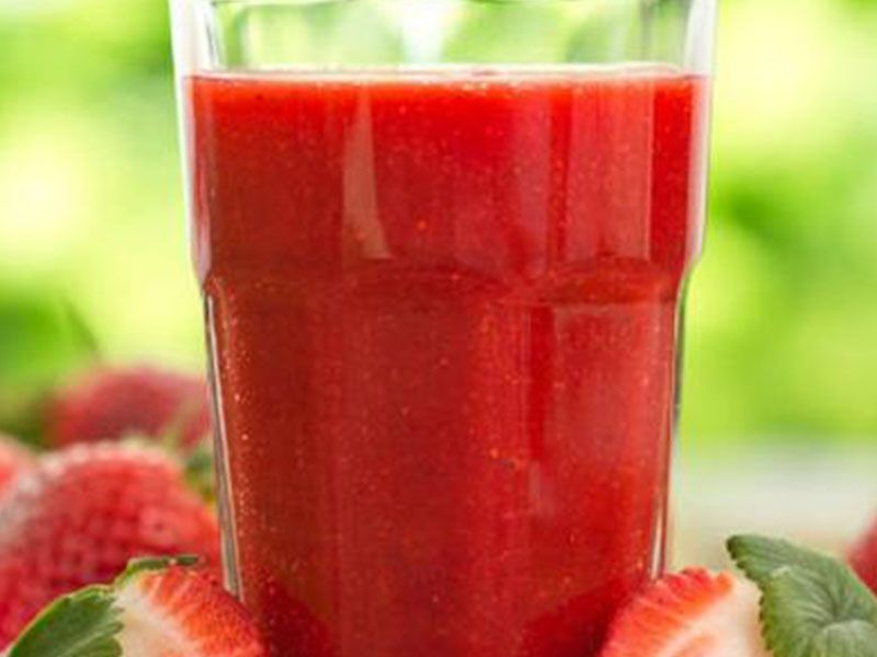 Fresh Strawberries Juice