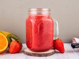 Fresh strawberry juice