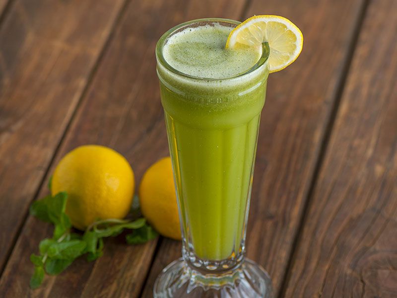 fresh lemon with mint Juice