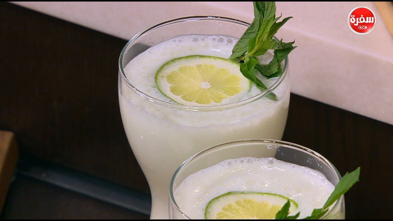 Lemon With Mint And Milk Juice