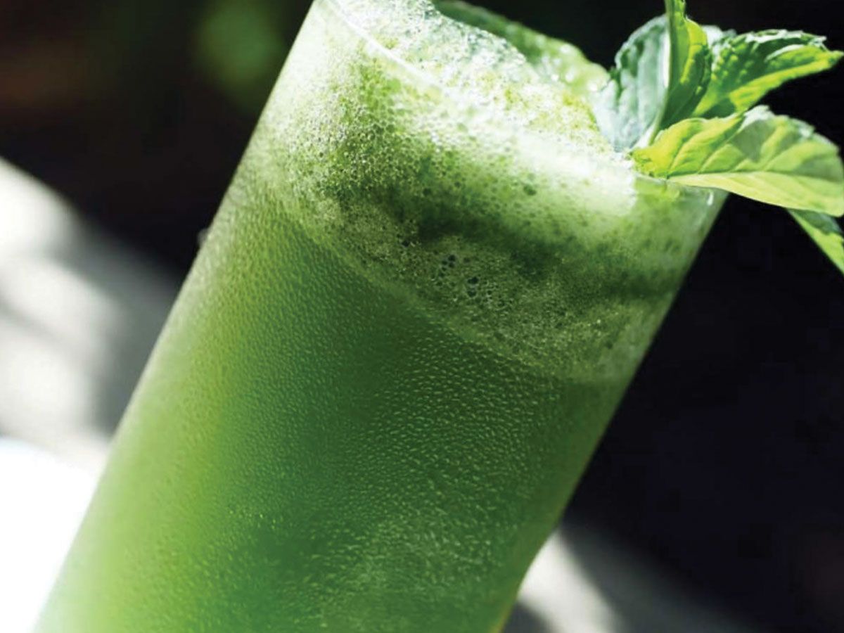 Lemon mint juice