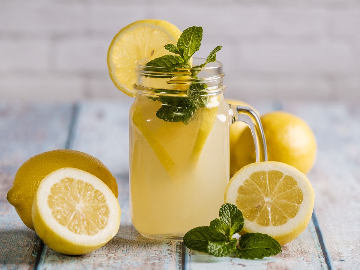 Fresh Mint Lemon Juice