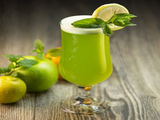 fresh lemon mint juice