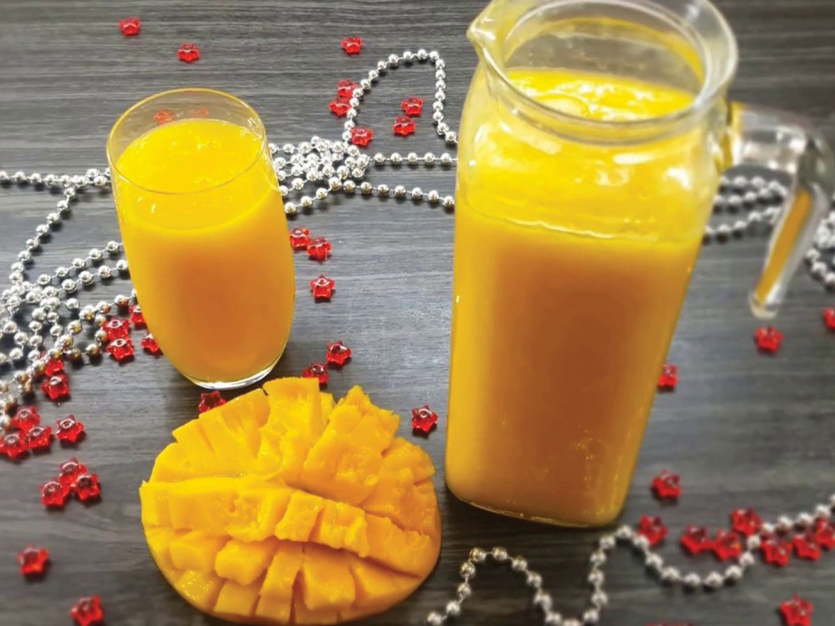 Fresh mango juice