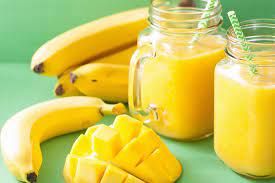 Mango With Banana Juice