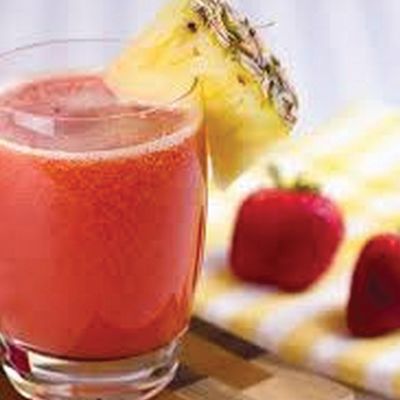 Pineapple, strawberry, and lemon