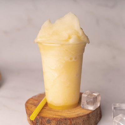 Mango with mango ice cream