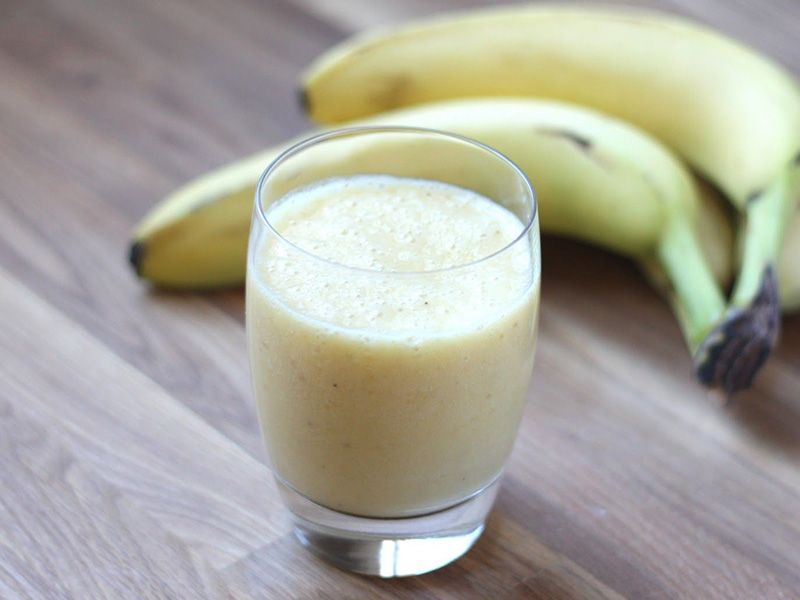 Banana With Milk Juice