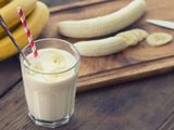 Banana With Milk Juice