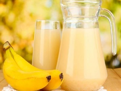 Banana With Milk Juice