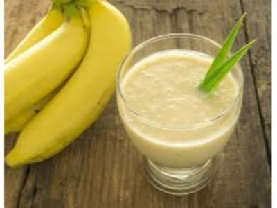 Banana With Milk Juice
