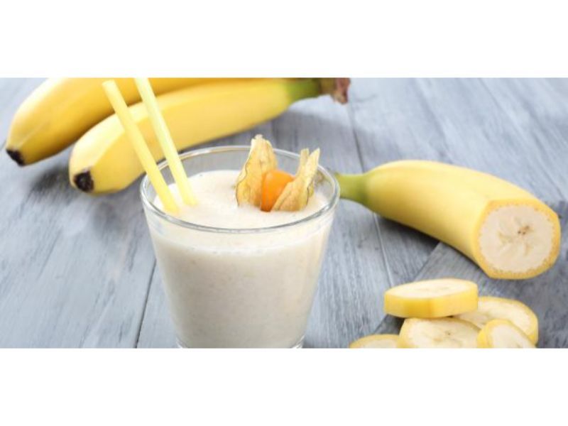 Banana With Milk Juice
